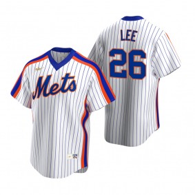 New York Mets Khalil Lee Nike White Cooperstown Collection Home Jersey
