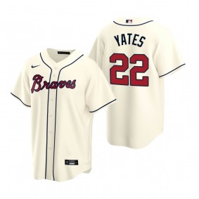 Atlanta Braves Kirby Yates Nike Cream Replica Alternate Jersey