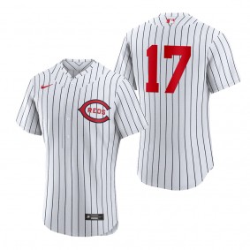 Reds Kyle Farmer White 2022 Field of Dreams Authentic Jersey