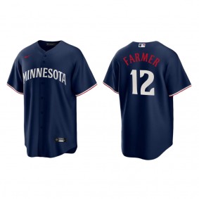 Kyle Farmer Minnesota Twins Nike Navy Alternate 2023 Replica Jersey