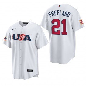 Kyle Freeland Men's USA Baseball Nike White 2023 World Baseball Classic Replica Jersey