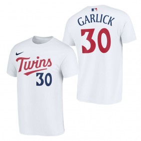 Kyle Garlick Minnesota Twins White 2023 Wordmark T-Shirt