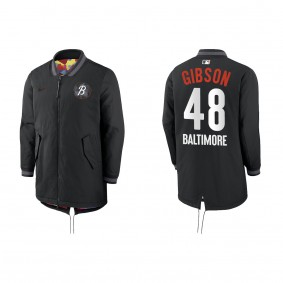Kyle Gibson Baltimore Orioles Nike Black 2023 City Connect Authentic Collection Dugout Long Sleeve Full-Zip Jacket