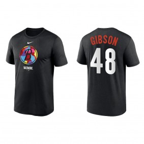 Kyle Gibson Baltimore Orioles Black 2023 City Connect Large Logo T-Shirt