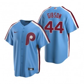 Philadelphia Phillies Kyle Gibson Nike Light Blue Cooperstown Collection Road Jersey