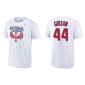 Kyle Gibson Philadelphia Phillies White 2022 National League Champions Locker Room T-Shirt