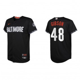 Kyle Gibson Youth Baltimore Orioles Black 2023 City Connect Replica Jersey