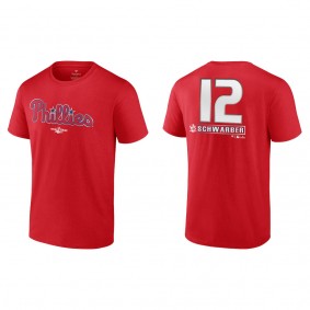 Kyle Schwarber Philadelphia Phillies Red 2022 World Series T-Shirt