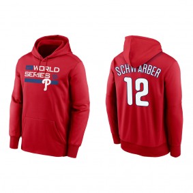 Kyle Schwarber Philadelphia Phillies Red 2022 World Series Authentic Collection Dugout Pullover Hoodie