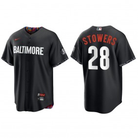 Kyle Stowers Baltimore Orioles Nike Black 2023 City Connect Replica Jersey