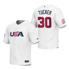 Kyle Tucker Youth USA Baseball White 2023 World Baseball Classic Replica Jersey