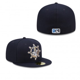 Men's Lake County Captains Navy Marvel x Minor League 59FIFTY Fitted Hat
