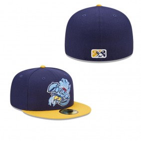 Men's Lakewood Blueclaws Blue Yellow Marvel x Minor League 59FIFTY Fitted Hat