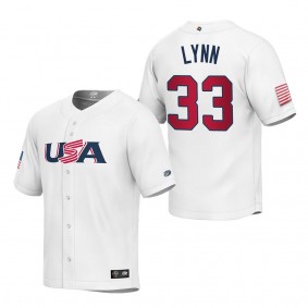 Lance Lynn Youth USA Baseball White 2023 World Baseball Classic Replica Jersey