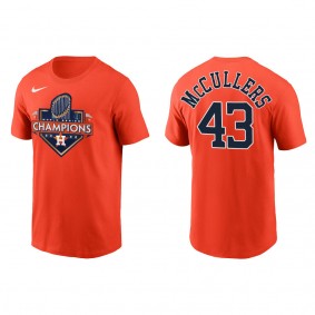 Lance McCullers Houston Astros Orange 2022 World Series Champions T-Shirt