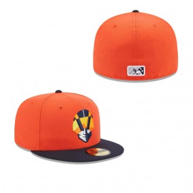 Men's Las Vegas Aviators Orange Authentic Collection Alternate Logo 59FIFTY Fitted Hat