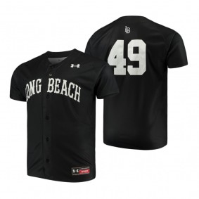 Long Beach State 49ers Black College Baseball Jersey