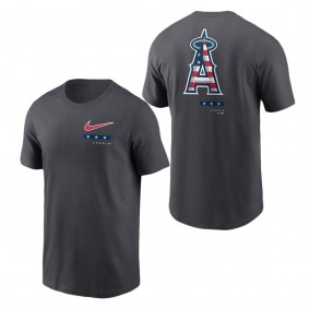 Men's Los Angeles Angels Anthracite Americana T-Shirt
