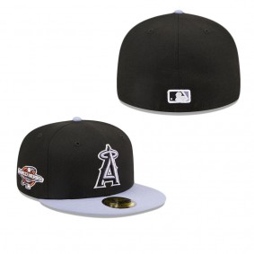 Men's Los Angeles Angels Black Side Patch 59FIFTY Fitted Hat