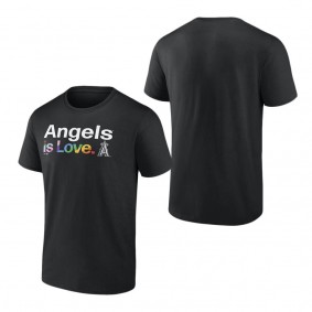 Men's Los Angeles Angels Fanatics Branded Black City Pride T-Shirt