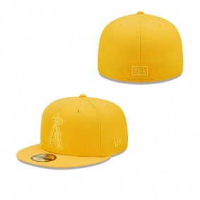 Men's Los Angeles Angels Gold Tonal 59FIFTY Fitted Hat