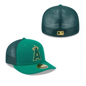 Men's Los Angeles Angels Kelly Green 2023 St. Patrick's Day Low Profile 59FIFTY Fitted Hat