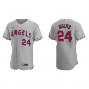Men's Los Angeles Angels Lucas Giolito Gray Authentic Road Jersey