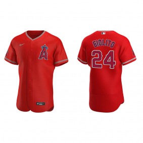 Men's Los Angeles Angels Lucas Giolito Red Authentic Alternate Jersey
