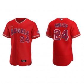 Men's Los Angeles Angels Lucas Giolito Red Authentic Jersey