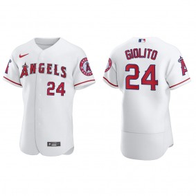 Men's Los Angeles Angels Lucas Giolito White Authentic Home Jersey