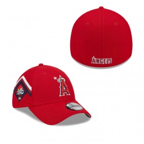 Men's Los Angeles Angels Red 2023 MLB All-Star Game Workout 39THIRTY Flex Fit Hat