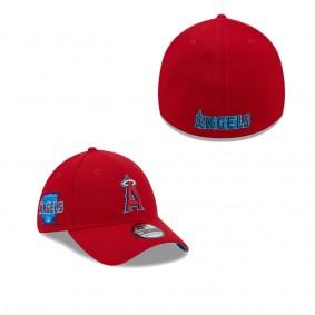 Men's Los Angeles Angels Red 2023 MLB Father's Day 39THIRTY Flex Hat