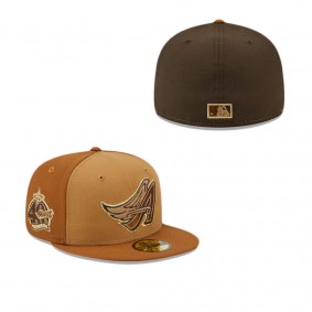 Los Angeles Angels Tri-Tone Brown 59FIFTY Fitted Hat
