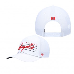 Men's Los Angeles Angels White Downburst Hitch Snapback Hat