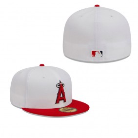 Men's Los Angeles Angels White Optic 59FIFTY Fitted Cap