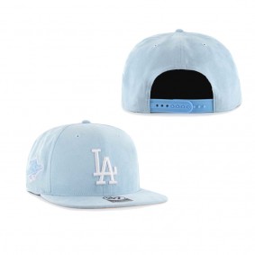Men's Los Angeles Dodgers '47 Light Blue Ultra Suede Captain Snapback Hat