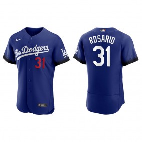 Men's Los Angeles Dodgers Amed Rosario Royal City Connect Authentic Jersey