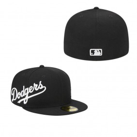 Men's Los Angeles Dodgers Black Jersey 59FIFTY Fitted Hat