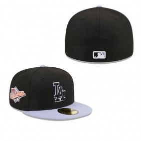 Men's Los Angeles Dodgers Black Side Patch 59FIFTY Fitted Hat