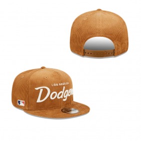 Los Angeles Dodgers Corduroy Script 9FIFTY Snapback Hat