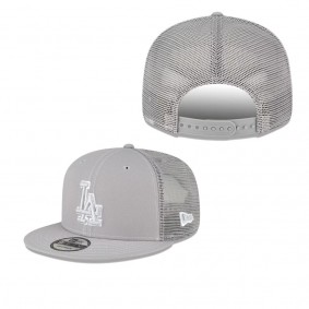 Men's Los Angeles Dodgers Gray 2023 On-Field Batting Practice 9FIFTY Snapback Hat