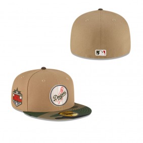 Los Angeles Dodgers Just Caps Camo Khaki 59FIFTY Fitted Hat