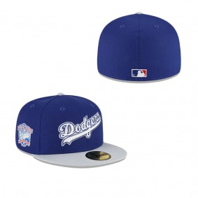 Los Angeles Dodgers Just Caps Gray Visor 59FIFTY Fitted Hat