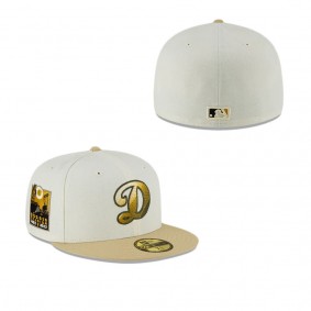 Los Angeles Dodgers Just Caps Ivory Visor 59FIFTY Fitted Hat