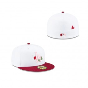 Los Angeles Dodgers Just Caps Rose Flower 59FIFTY Fitted Hat