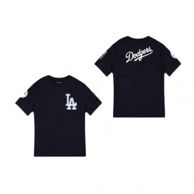 Los Angeles Dodgers Logo Select Color Flip Navy Hoodie