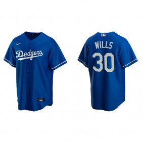 Men's Los Angeles Dodgers Maury Wills Royal Replica Alternate Jersey