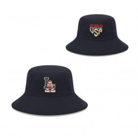 Men's Los Angeles Dodgers Navy 2023 Fourth of July Bucket Hat