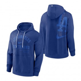 Men's Los Angeles Dodgers Nike Royal Statement Ball Game Pullover Hoodie