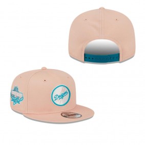Men's Los Angeles Dodgers Pink Sky Aqua Undervisor 9FIFTY Snapback Hat